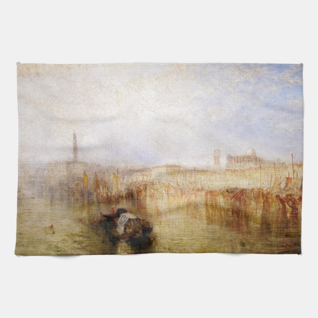 William Turner - Venice Quay, Ducal Palace Kitchen Towel (Horizontal)