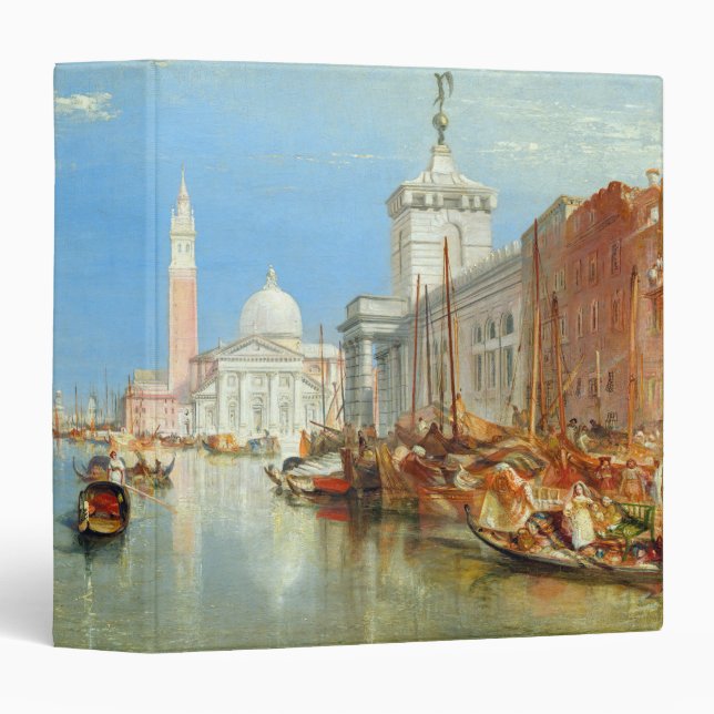 William Turner - Venice, The Dogana & San Giorgio 3 Ring Binder (Front/Spine)