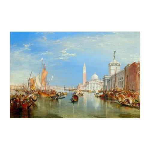 William Turner _ Venice The Dogana  San Giorgio Acrylic Print
