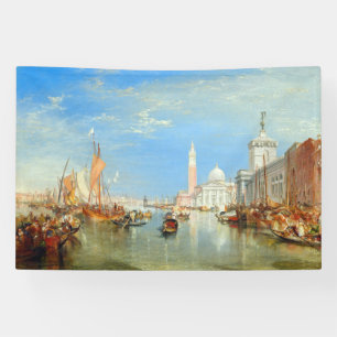 William Turner - Venice, The Dogana & San Giorgio Banner