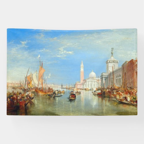 William Turner _ Venice The Dogana  San Giorgio Banner