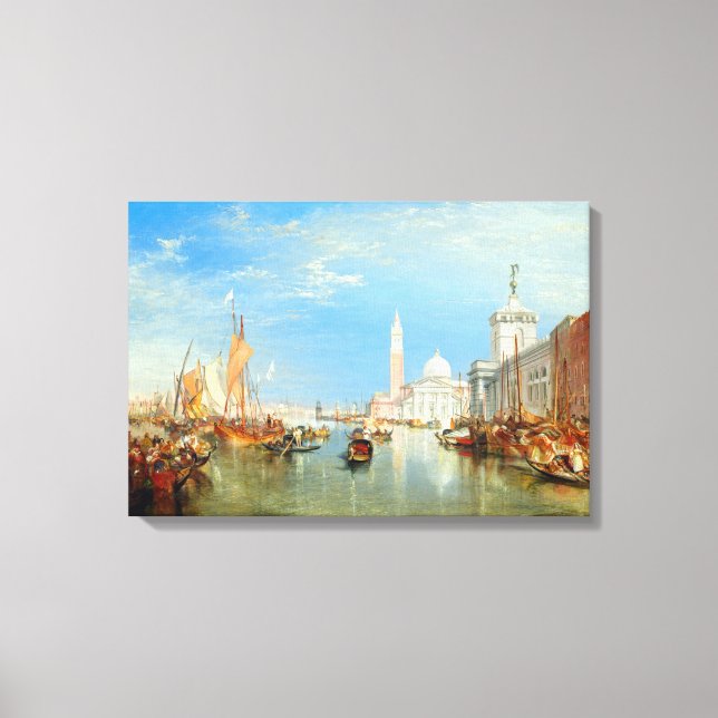 William Turner - Venice, The Dogana & San Giorgio Canvas Print (Front)