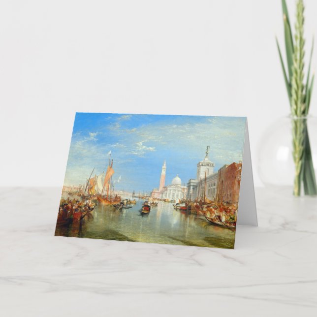 William Turner - Venice, The Dogana & San Giorgio Card (Front)