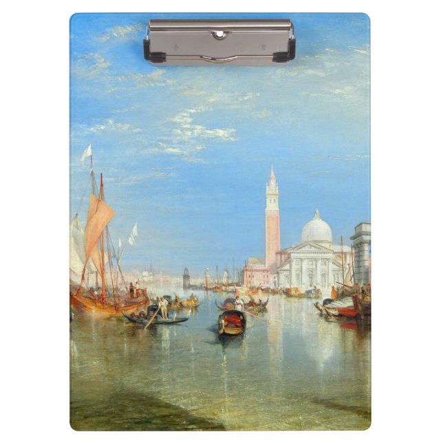 William Turner - Venice, The Dogana & San Giorgio Clipboard (Front)