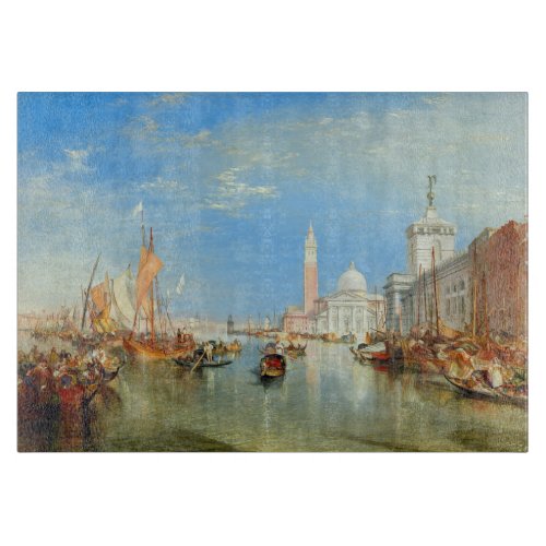 William Turner _ Venice The Dogana  San Giorgio Cutting Board