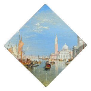 William Turner - Venice, The Dogana & San Giorgio Graduation Cap Topper