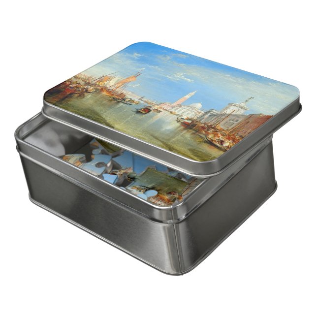 William Turner - Venice, The Dogana & San Giorgio Jigsaw Puzzle (Lid Open)