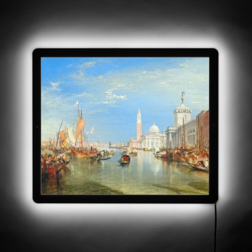 William Turner _ Venice The Dogana  San Giorgio LED Sign