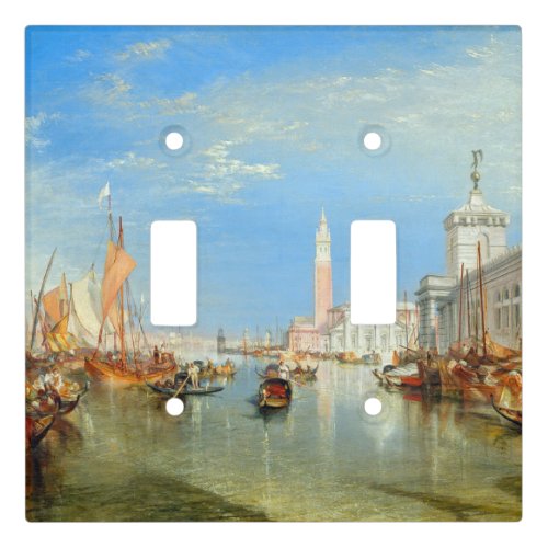 William Turner _ Venice The Dogana  San Giorgio Light Switch Cover