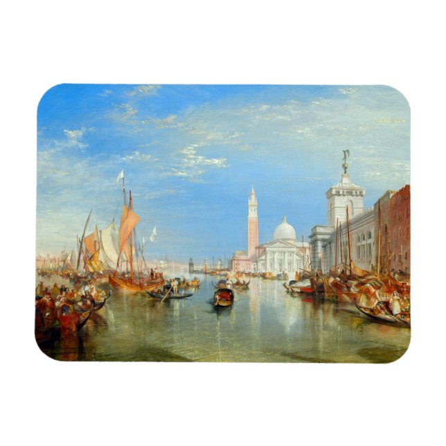William Turner - Venice, The Dogana & San Giorgio Magnet (Horizontal)