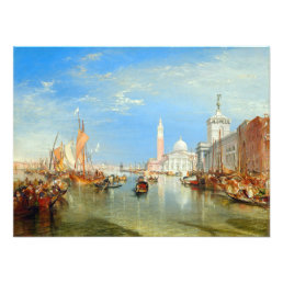William Turner - Venice, The Dogana &amp; San Giorgio Photo Print