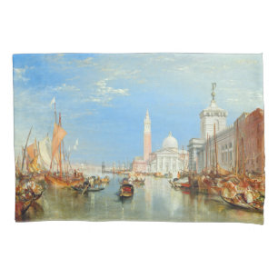 William Turner - Venice, The Dogana & San Giorgio Pillow Case