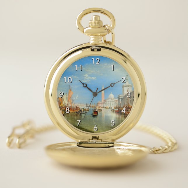 William Turner - Venice, The Dogana & San Giorgio Pocket Watch (Inside)
