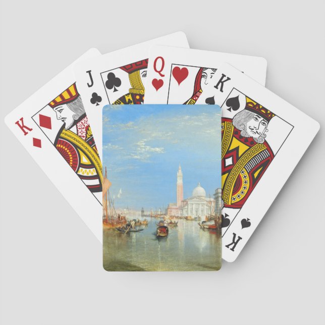 William Turner - Venice, The Dogana & San Giorgio Poker Cards (Back)