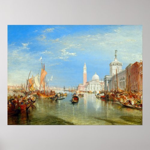 William Turner _ Venice The Dogana  San Giorgio Poster