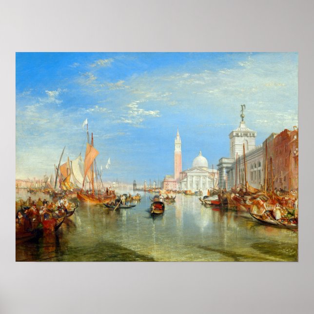 William Turner - Venice, The Dogana & San Giorgio Poster (Front)