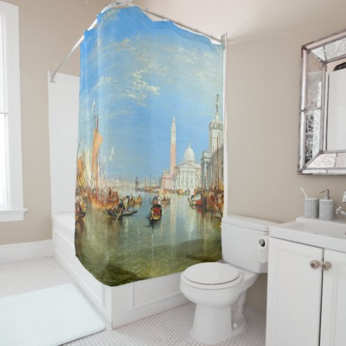 William Turner _ Venice The Dogana  San Giorgio Shower Curtain