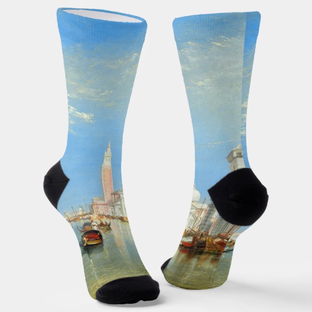 William Turner - Venice, The Dogana & San Giorgio Socks (Angled)