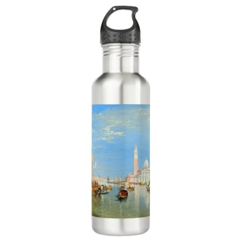 William Turner _ Venice The Dogana  San Giorgio Stainless Steel Water Bottle