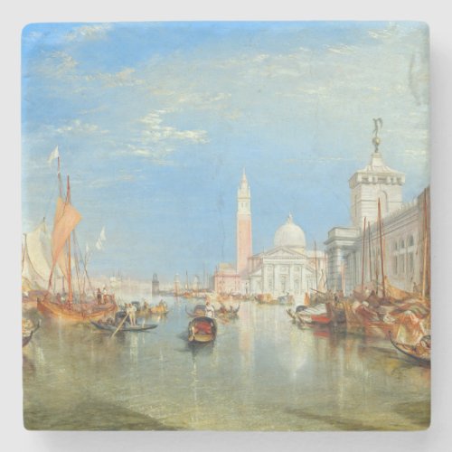 William Turner _ Venice The Dogana  San Giorgio Stone Coaster