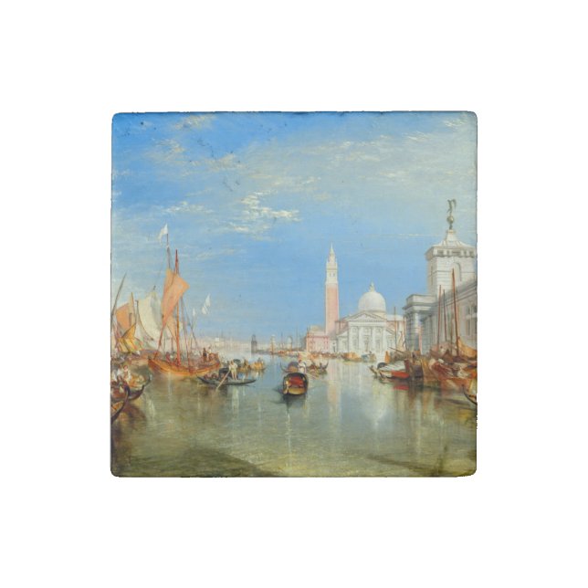 William Turner - Venice, The Dogana & San Giorgio Stone Magnet (Front)