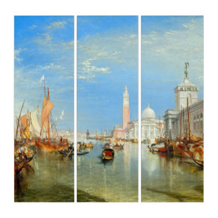 William Turner - Venice, The Dogana & San Giorgio Triptych