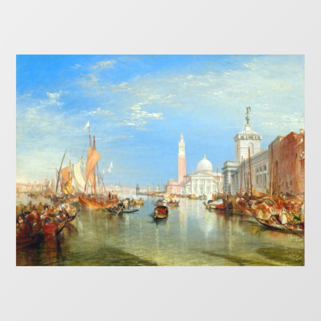 William Turner - Venice, The Dogana & San Giorgio Wall Decal (Front)
