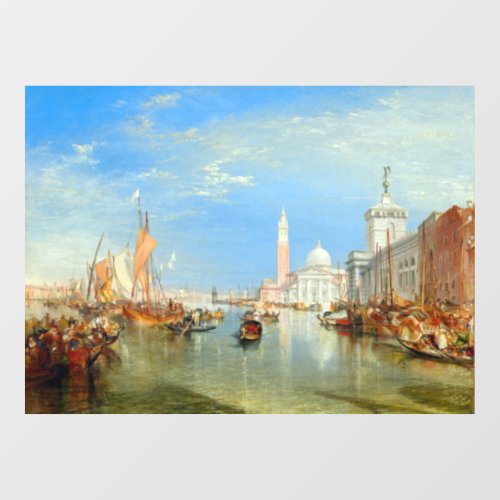 William Turner _ Venice The Dogana  San Giorgio Window Cling