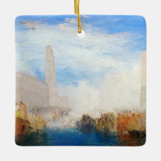 William Turner - Venice, the Piazzetta Ceramic Ornament (Front)