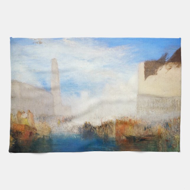 William Turner - Venice, the Piazzetta Kitchen Towel (Horizontal)
