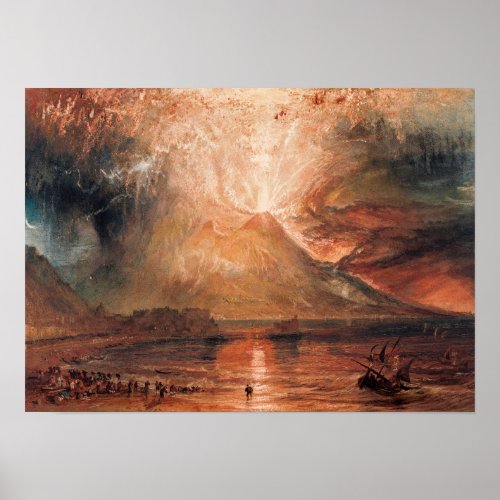 William Turner _ Vesuvius in Eruption Poster