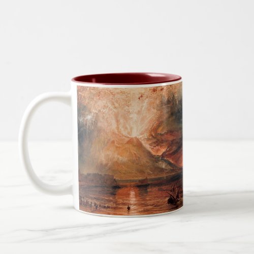 William Turner _ Vesuvius in Eruption Two_Tone Coffee Mug