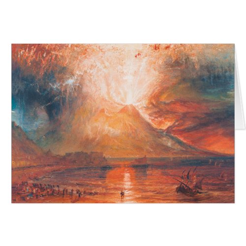 William Turner Vesuvius in Eruption waterscape art