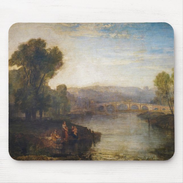 William Turner - View of Richmond Hill and Bridge Mouse Pad (Front)