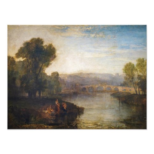 William Turner _ View of Richmond Hill and Bridge Photo Print