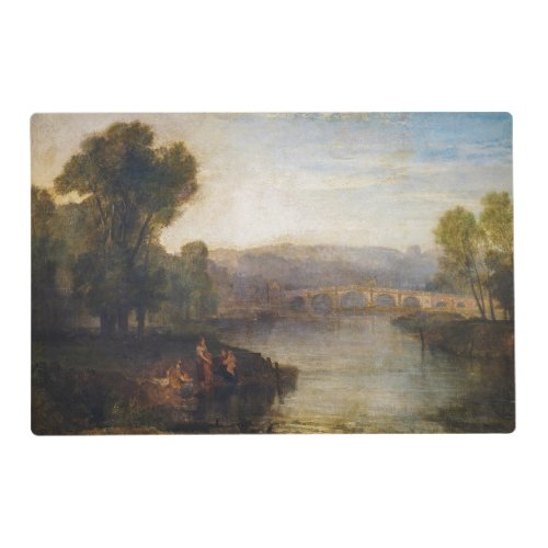 William Turner _ View of Richmond Hill and Bridge Placemat