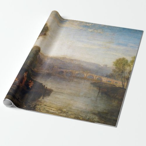 William Turner _ View of Richmond Hill and Bridge Wrapping Paper