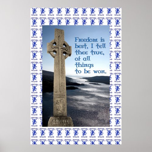 William Wallace Monument Robroyston Peace Poster