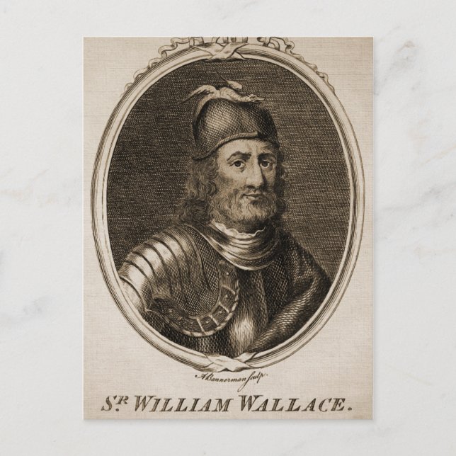 William Wallace Vintage Postcard (Front)