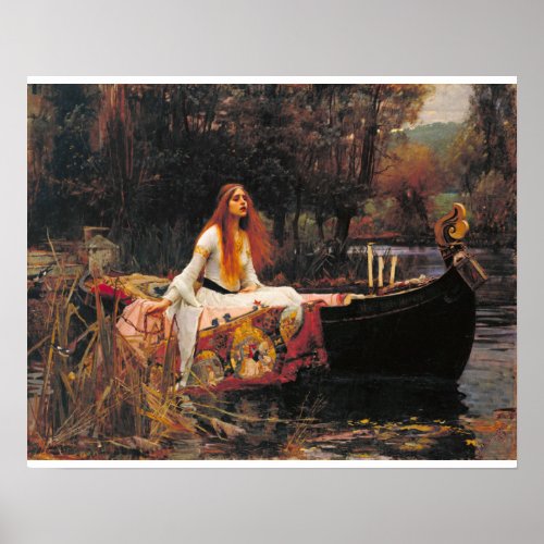 William Waterhouse _ The Lady Of Shalott Poster