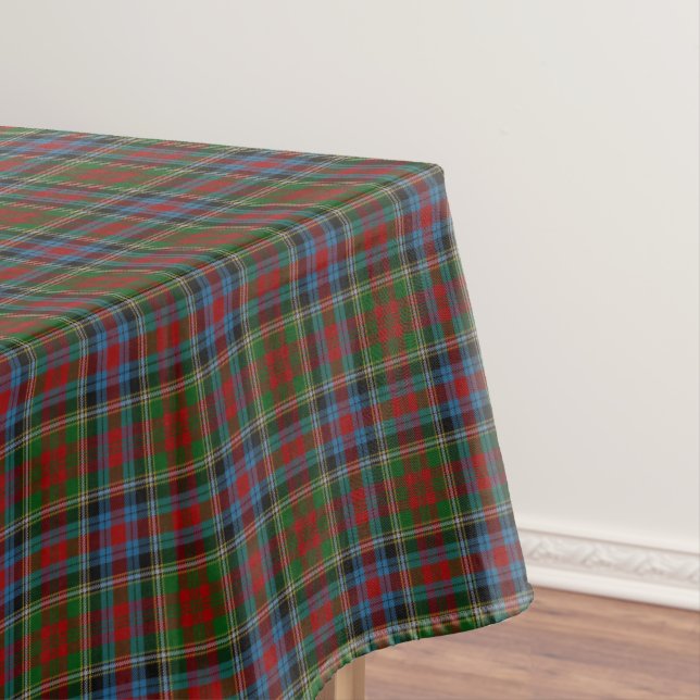 William Wilson and Sons No. 181 Highland Plaid Tablecloth (In Situ)