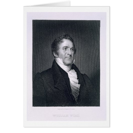 William Wirt (engraving) Cards (Front)