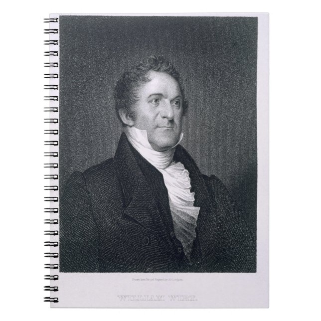 William Wirt (engraving) Notebook (Front)