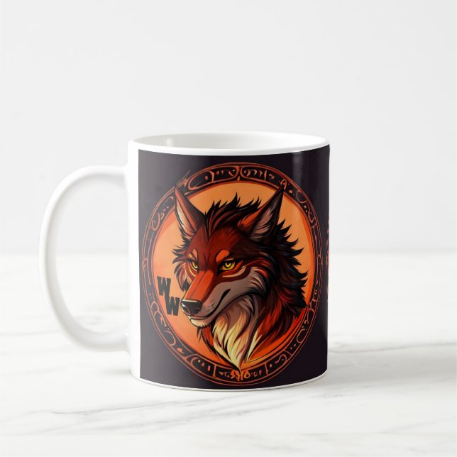 William Wraithe Werewolf Logo Icon  Coffee Mug (Left)