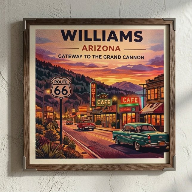 Williams Arizona Route 66 Vintage Poster (Creator Uploaded)
