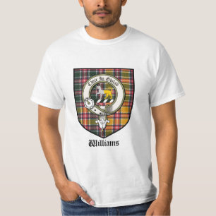 Williams Clan Crest Badge Tartan T-Shirt