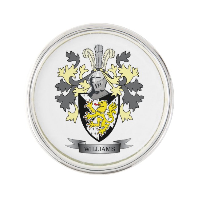 Williams Coat of Arms Lapel Pin (Front)