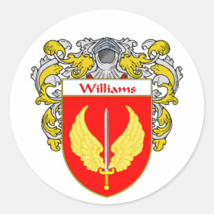 Williams Coat of Arms (Mantled) Classic Round Sticker