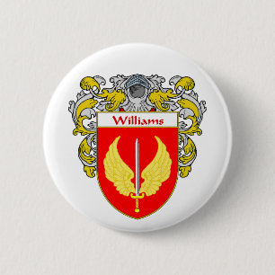 Williams Coat of Arms (Mantled) Pinback Button