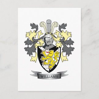 Williams Coat of Arms Postcard